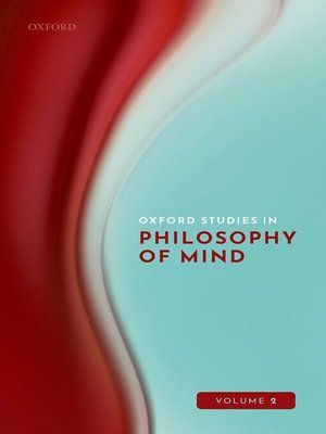 cover image of Oxford Studies in Philosophy of Mind, Volume 2